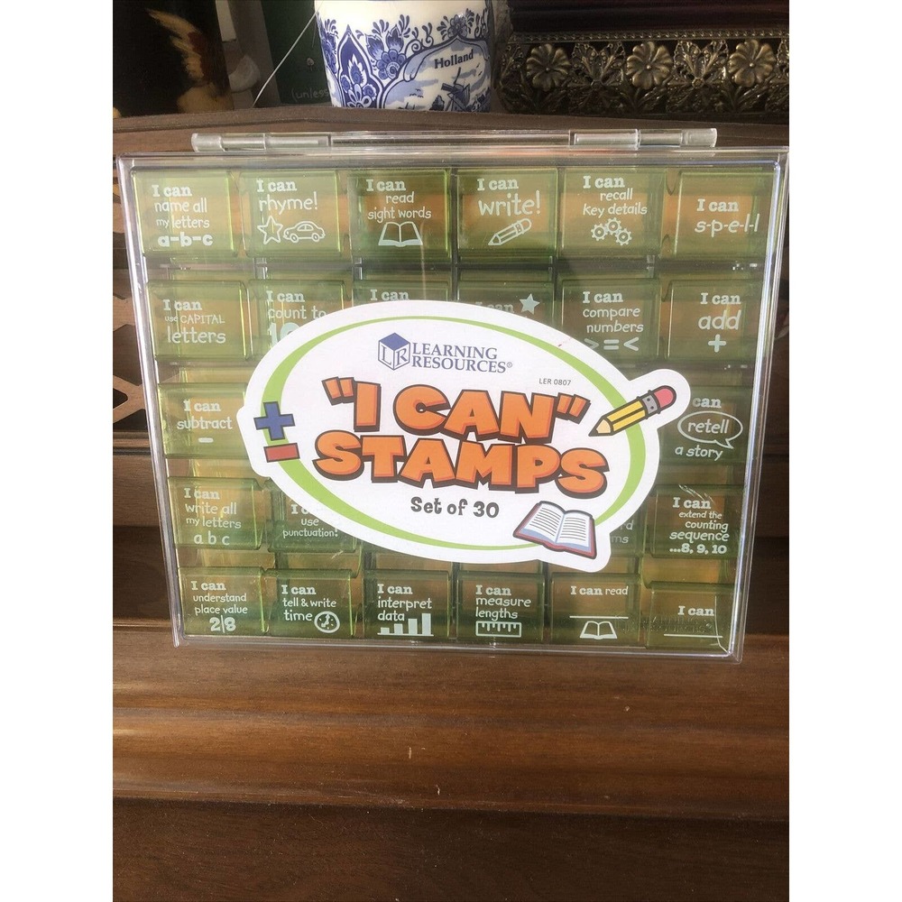 Learning Resources " I CAN" STAMP Set of 30 Brand Open Box